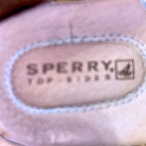 SPERRY⛵️TOP-SIDER Leather/Fabric Black Boat Shoes🦓Zebra Print Size 7.5 Women’s - Picture 9 of 12